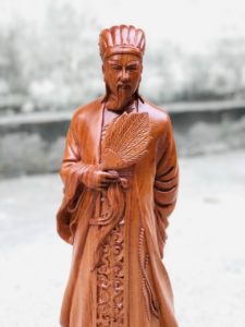 Tượng Khổng Minh Gỗ Hương