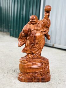 Tượng Phật Di Lặc Gỗ Hương