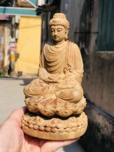 Tượng Phật Thích Ca Gỗ Bách Xanh Tượng Phật Thích Ca Gỗ Bách Xanh