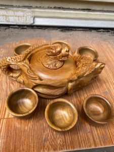 Bộ Ấm Chén Gỗ